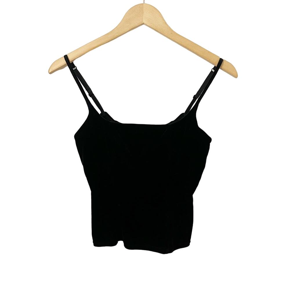 Y2k Vintage Victoria's Secret Black Velvet Cropped Tank XS